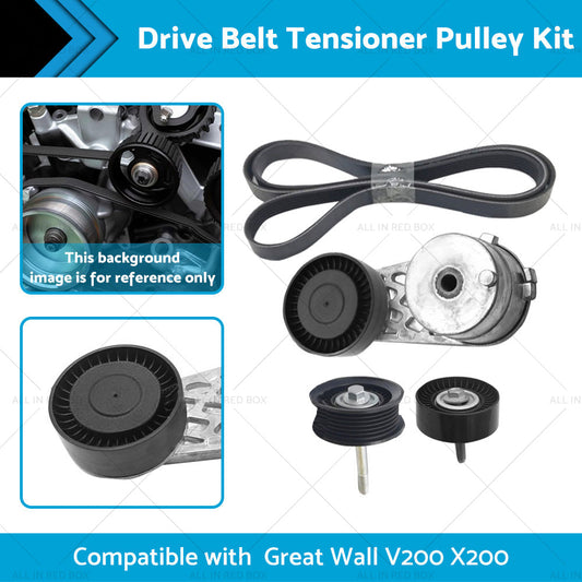 Drive Belt Tensioner Pulley Kit Suitable for Great Wall V200 X200 2. 0L Diesel-1