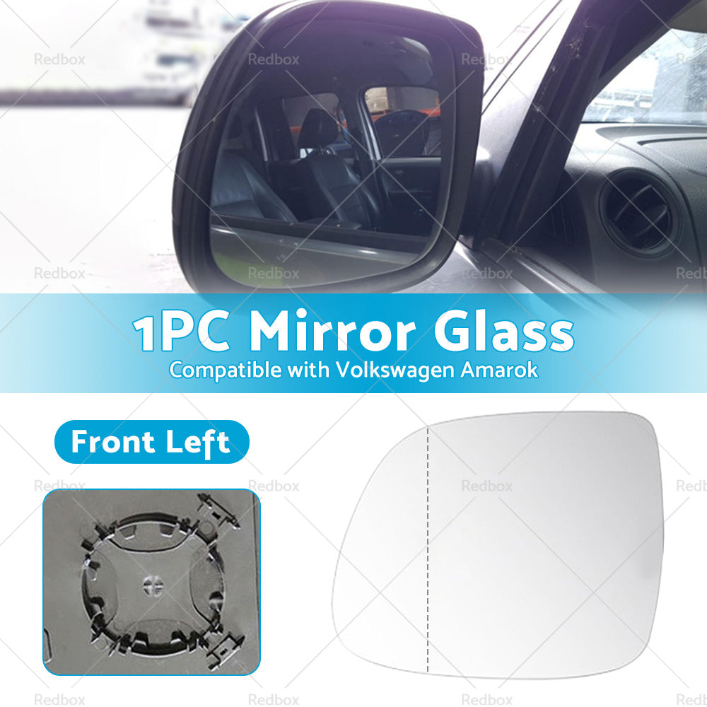 Suitable for VW AMAROK 2010-2018 Left Side Mirror Glass With Heated Convex base-1