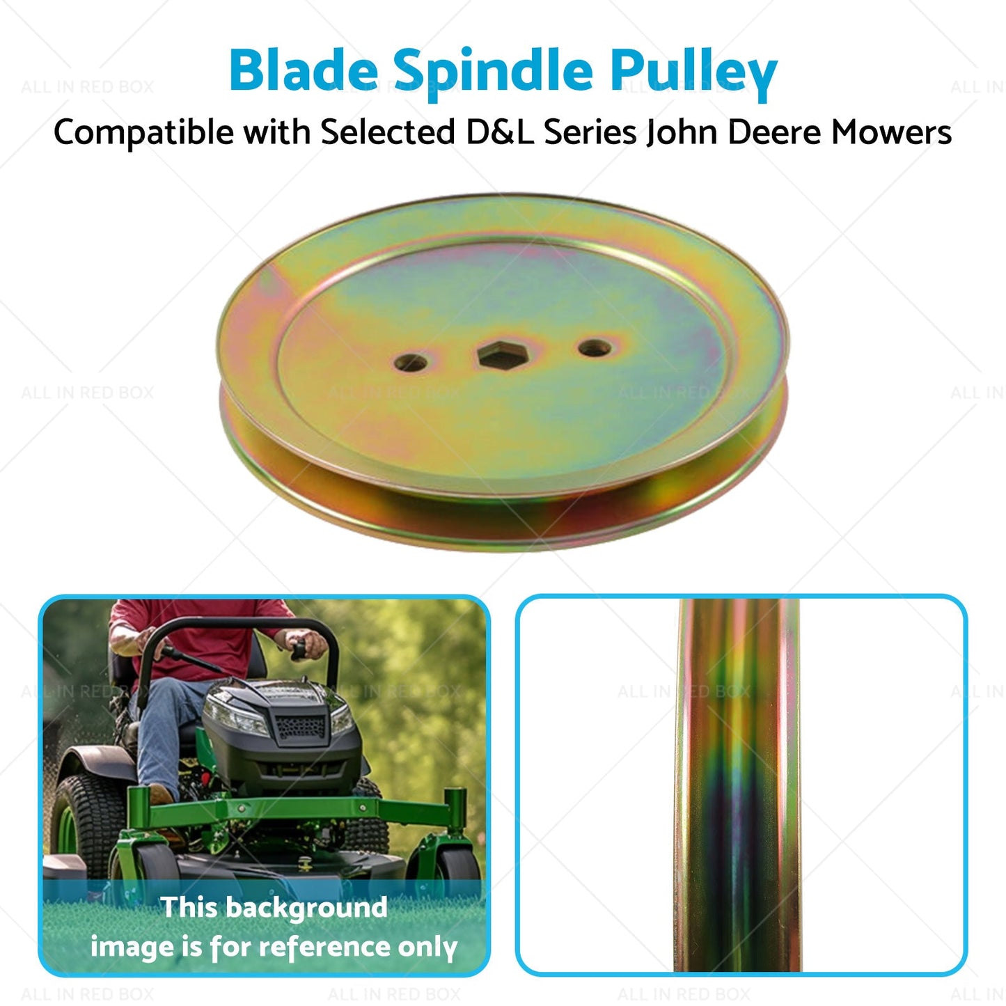 GX20367 Blade Spindle Pulley Suitable for Selected D and L Series John Deere Mowers-4