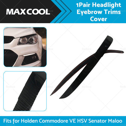 Carbon Fiber Head Light Eyelids Eyebrows Lid For Holden VE Commodore SS SSV SV6-1