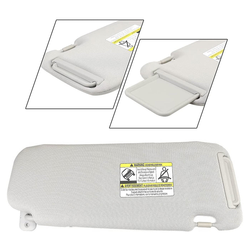 Left Sun Visor w or  Mirror Passenger Side TDY1-69-320 For Mazda CX-9 2010-2015-3