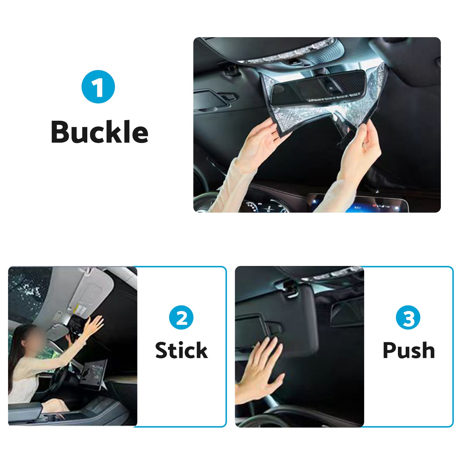 6 Layer Thick WindScreen SunShade Suitable ForHyundai Tucson 16-24 UV Protection-2