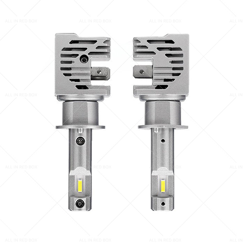 2X H1 LED Car Head light Conversion Globes Beam Canbus Bulb White 6500K High Low-4