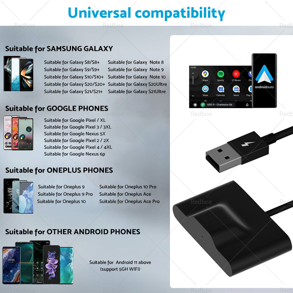Auto Wireless Carplay Adapter Suitable For Android Most Vehicles with CarPlay-2