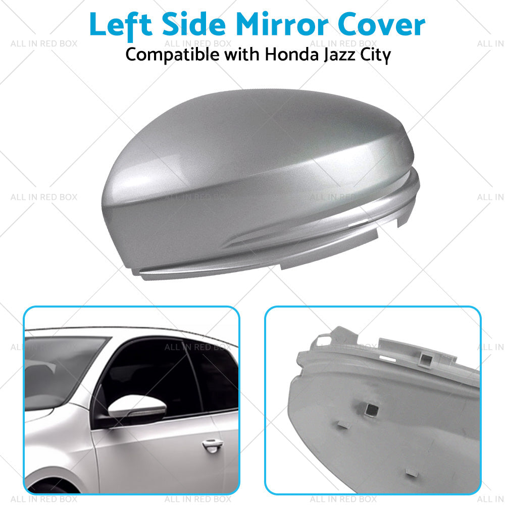 Left Wing Mirror Cap Cover Suitable For Honda Jazz GK 15-18 City 14-18 LH Silver-4