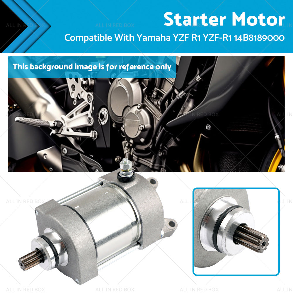 Starter Motor Suitable For Yamaha YZF R1 YZF-R1 2009 - 2014 14B8189000-0