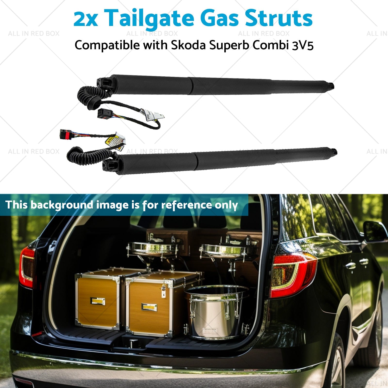 3V9827851B 2x Electric Tailgate Gas Struts Suitable for Skoda Superb Combi 3V5-4