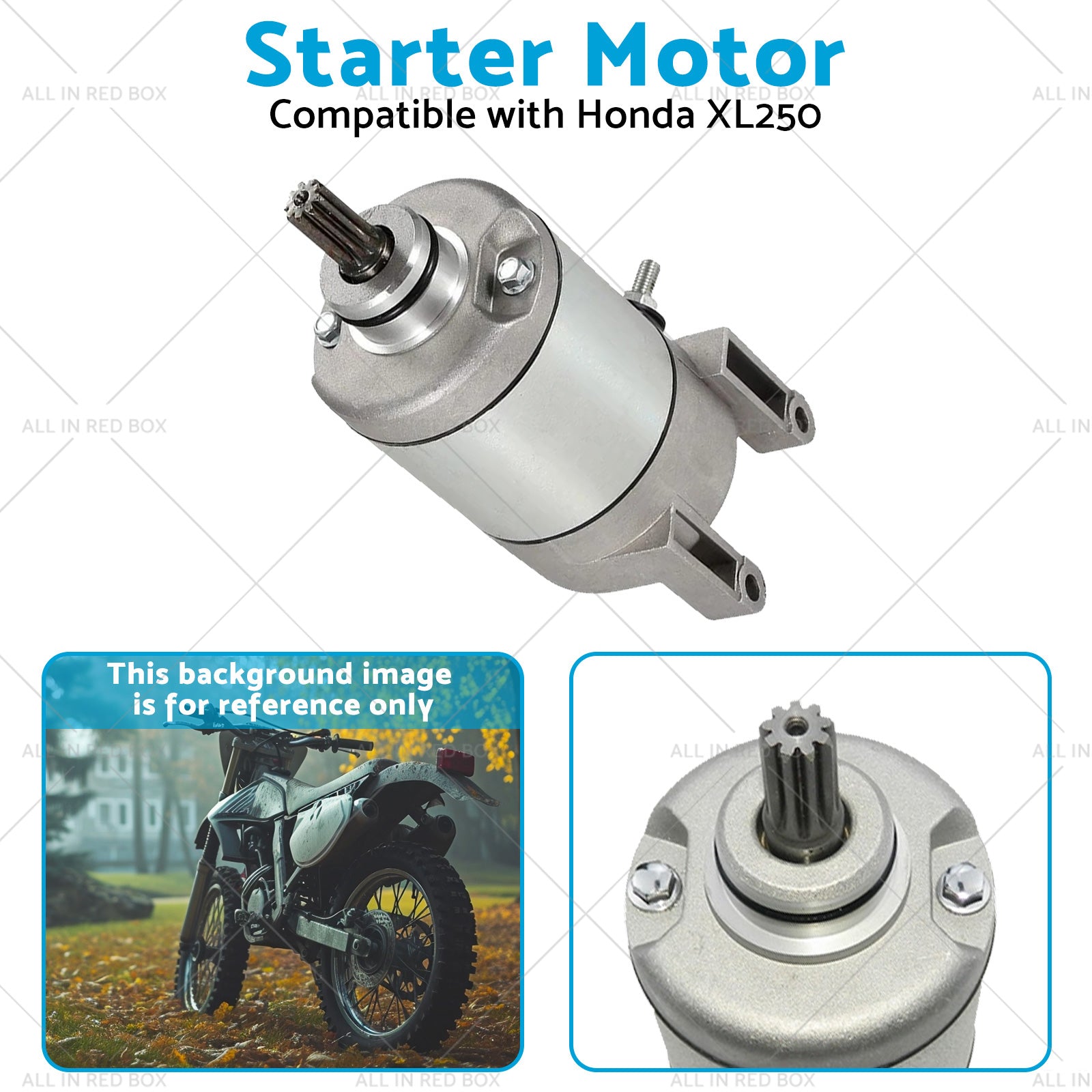 Starter Motor Suitable for Honda XL250 XR250 31200-KW3-018 31200-KBR-008 91-09-3
