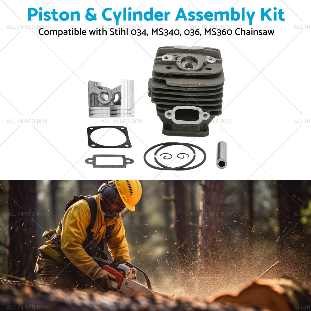 Piston  and  Cylinder Assembly Kit Suitable for Stihl 034 036 MS360 Chainsaw 48mm-2