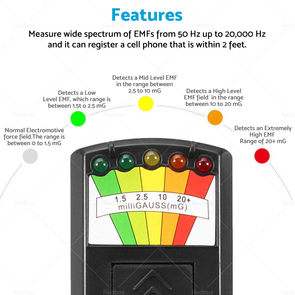 EMF Meter Paranormal Equipment Magnetic Field Ghost Hunting Radiation Detector-3