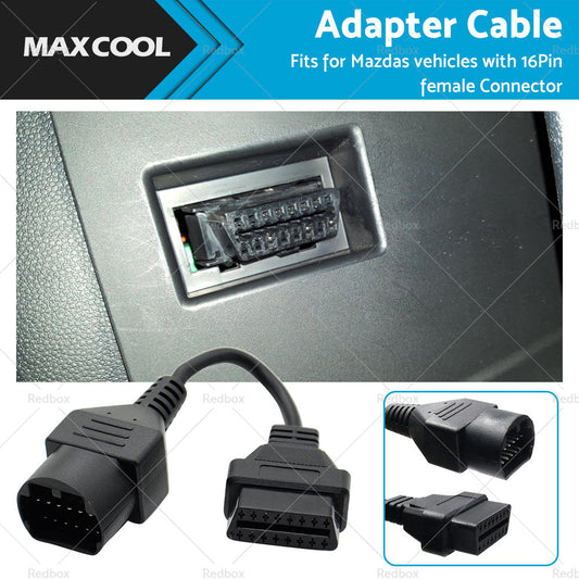 For Mazda 17 Pin to 16 Pin Female OBD2 Car Diagnostic Connector Adapter Cable-0