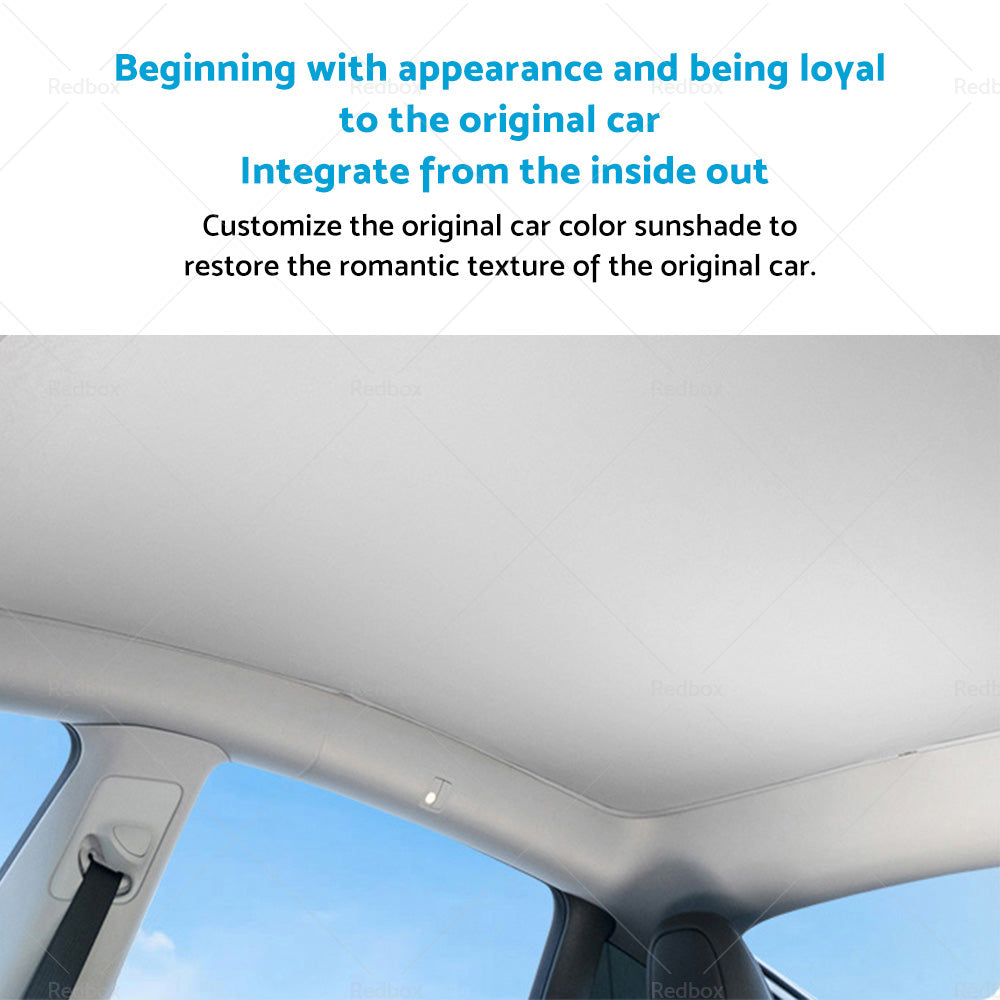 Sunroof Window Sunshade Front Rear UV Film Windshield Window For Tesla Model Y-4