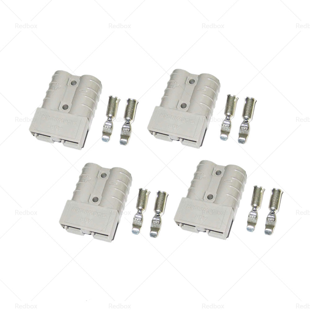 4 Sets 50A Anderson Plug Terminals Suitable For 4WD, Caravan, Camping & Solar Car Applications-0