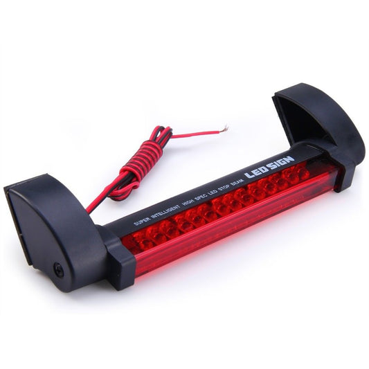 Universal 12V 14 LED High Mount Third Brake Stop Tail Light Lamp Red Suitable For Car Rear-0