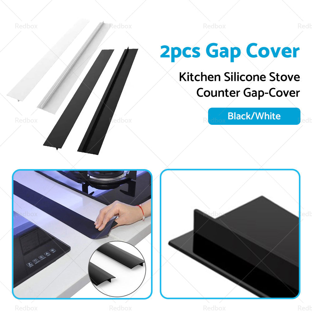 2PCS Kitchen Silicone Stove Counter Gap-Cover Oven Guard Spill Seal Slit Filler-3
