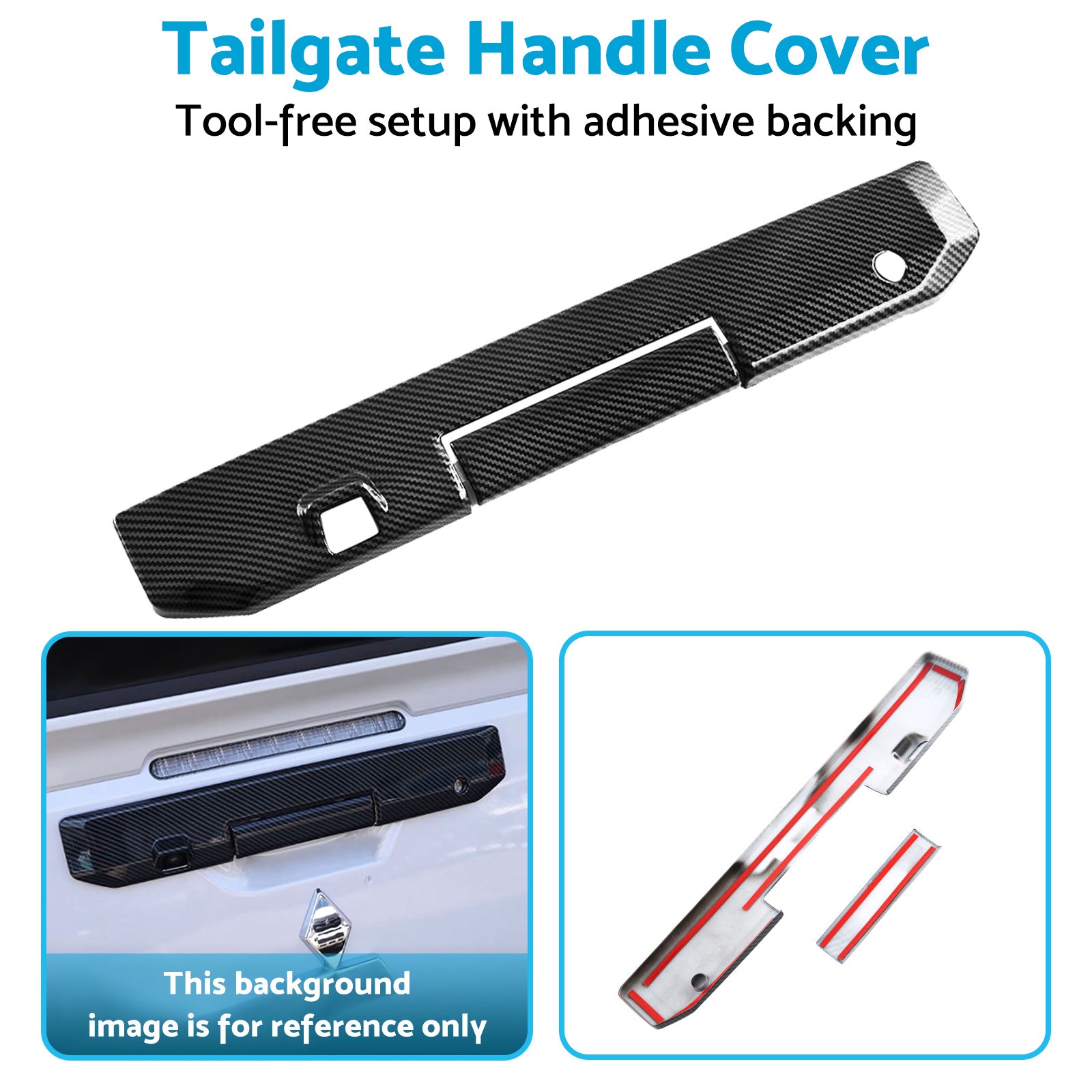 Rear Tail Gate Tailgate Handle Cover Suitable For Mitsubishi Triton L200 23-25-2