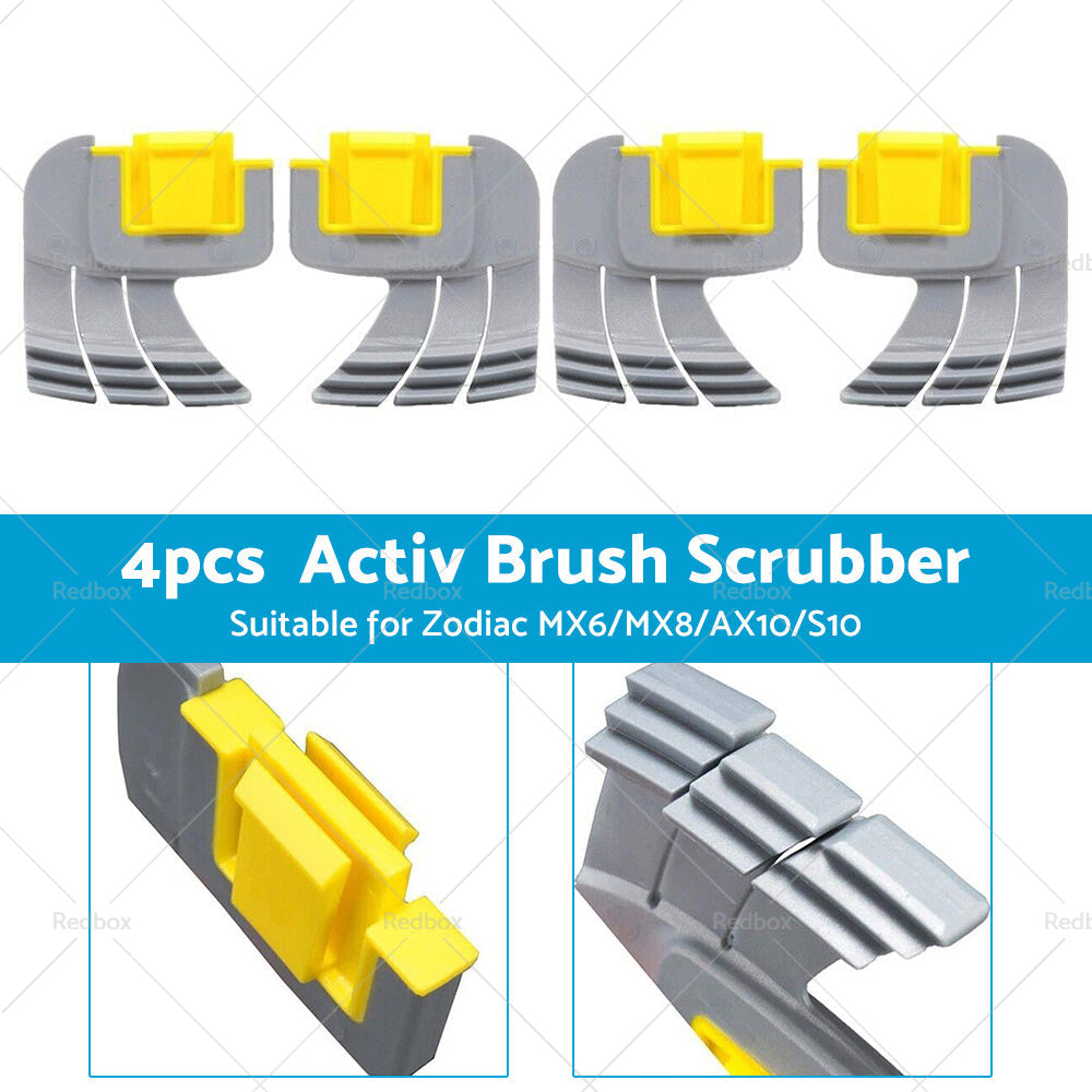 4PCS Activ Brush Scrubber For Zodiac MX6 MX8 AX10 AstralPool S10 Pool Cleaners-2