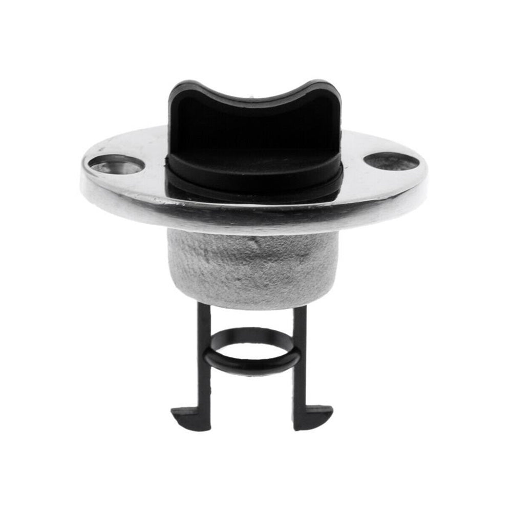 2x Boat Bungs Chrome Base with plastic Bung Coarse Thread Transom Bung Complete-3