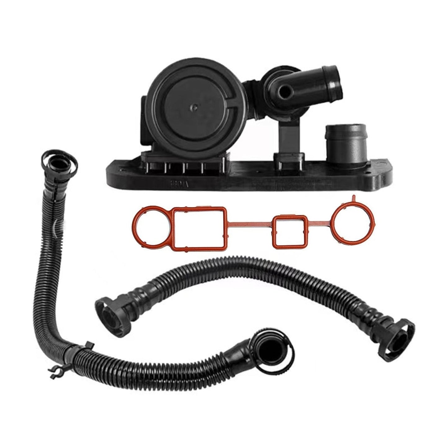 Crankcase Breather Hose & PCV Valve Kit Suitable for VW Golf MK5 Audi A4 2.0T-3