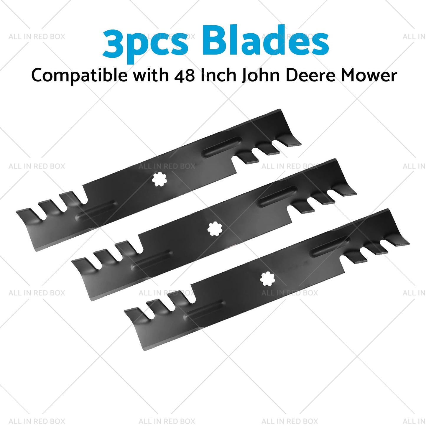 Blade Set for 48 inch  John Deere Mower 155C LA130 LA140 Gx21784 Gx21786 GY20852-4