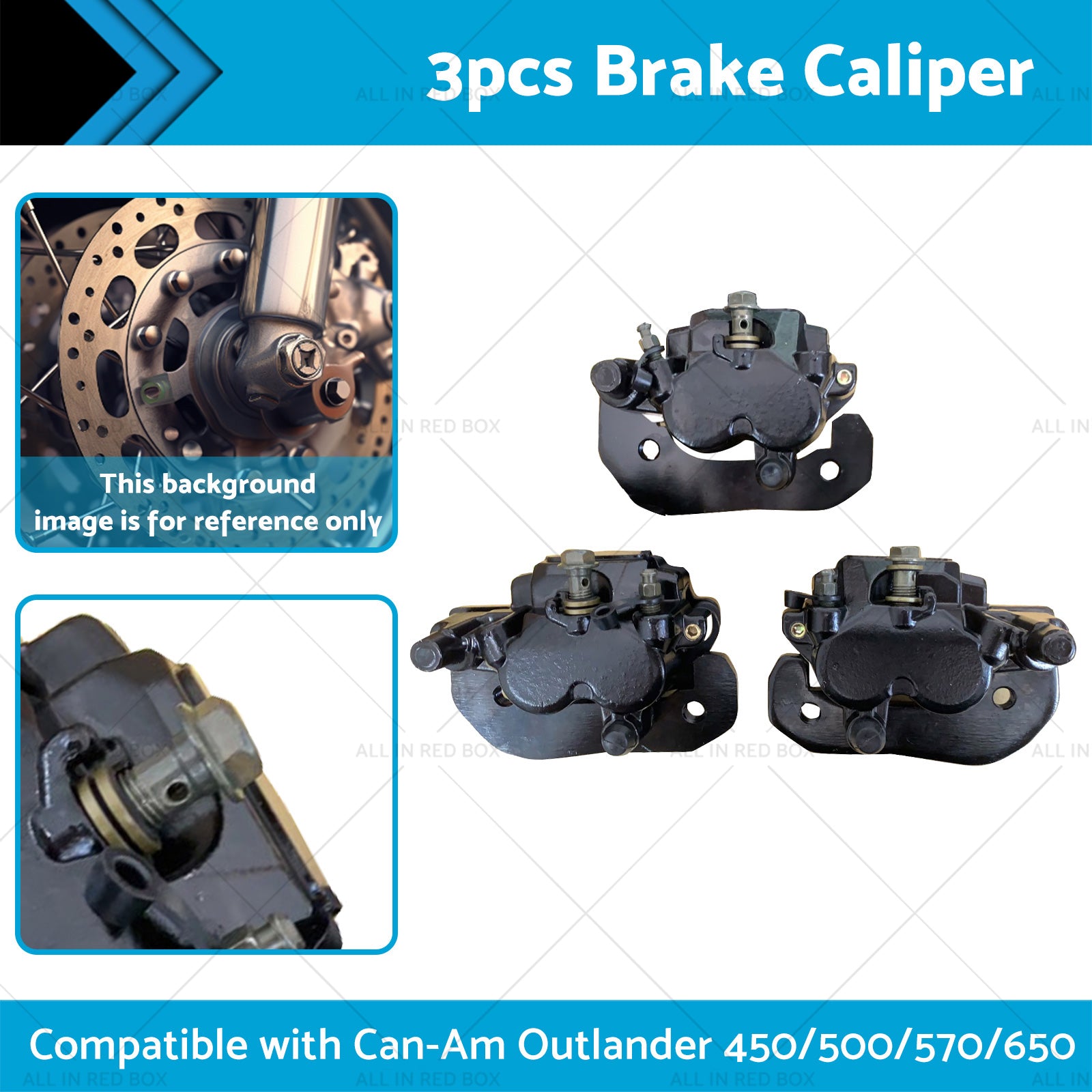 Front  and  Rear Brake Caliper Set for Can-Am Outlander 450 500 570 650 800 850 1000-1