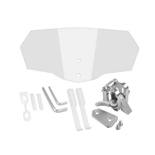 Motorcycle Windshield Extension Clip-On Windscreen Wind Deflector Spoiler-0