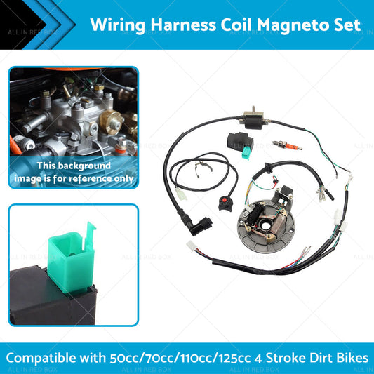 50cc 125cc Wire Harness Wiring Coil Magneto for Dirt Pit Trail Bike-1