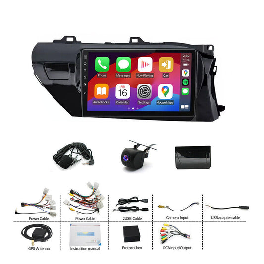 Carplay Android Auto Camera Navi Head Unit Suitable for Toyota Hilux 2015-2022 With Apple Carplay Android Auto-0