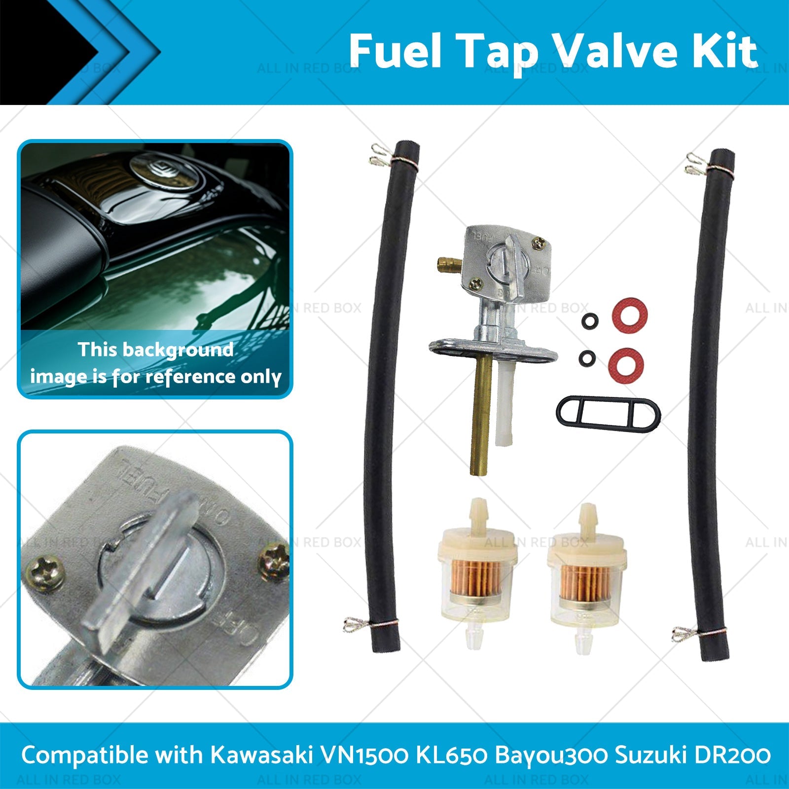 5 16'' Fuel Valve Switch Petcock For Kawasaki VN1500 KL650 Bayou300 Suzuki DR200-1