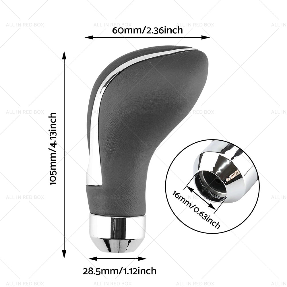 Universal Leather Automatic Auto Car Gear Stick Shift Knob Shifter Lever Cover-2
