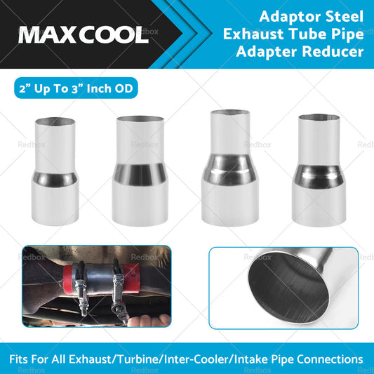 2  Up To 3  Inch OD Adaptor Steel Exhaust Tube Pipe Adapter Reducer - 2. 25  2. 5  3-1