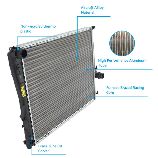 Radiator Suitable for BMW 3 Series E46 All Model 318i 320i 325i 323i AT  or MT 1998-2005-1