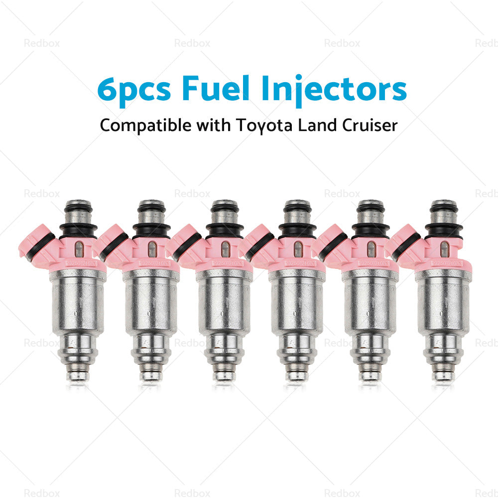 6X Fuel Injector Suitable For Toyota Landcruiser 1FZ-FE FZJ70 FZJ75 FZJ80 Series-1