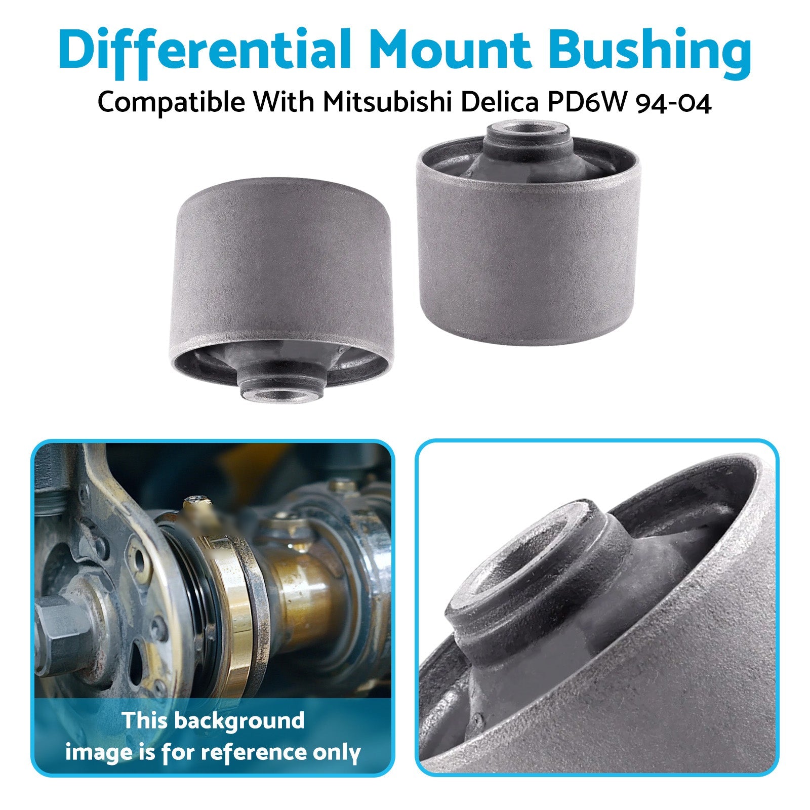 Differential Mount Bushings Suitable For Mitsubishi Delica PD6W 1994-2004-3