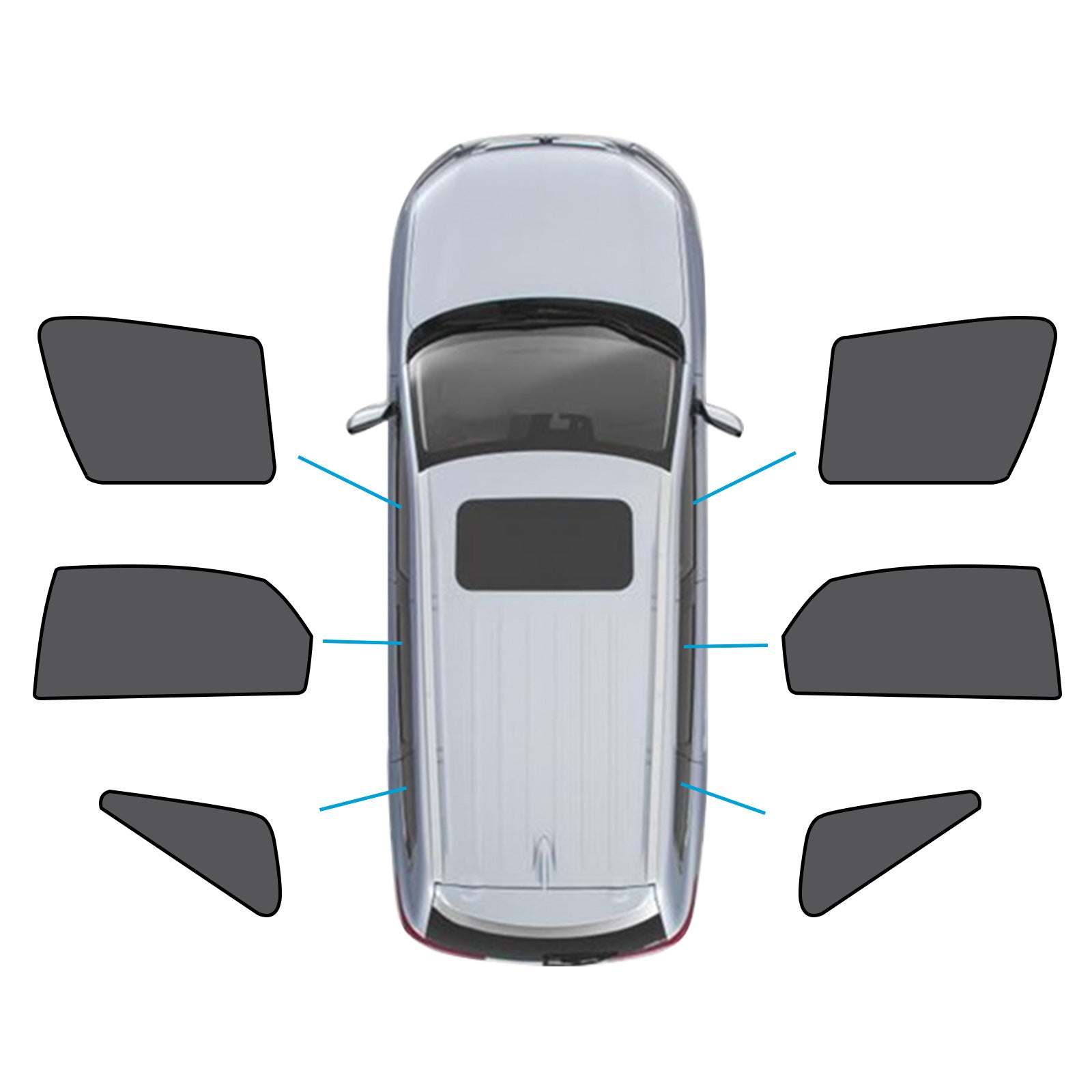 Car Window Magnetic Mesh Sun Blind Shades Suitable for Lexus NX Series 14-21-0