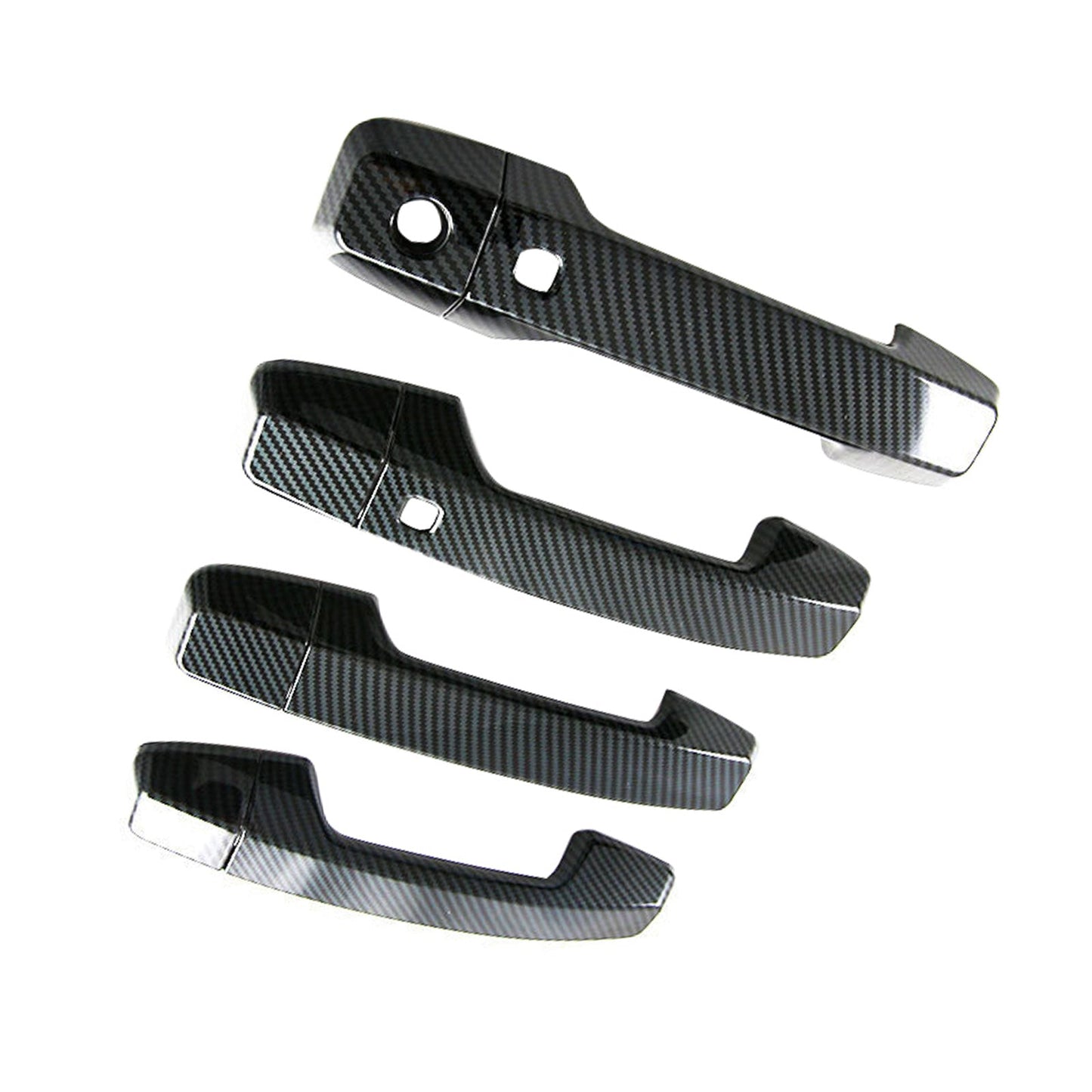 Side Door Handle Covers Suitable For Mitsubishi Triton L200 23-25 Carbon Fiber-3