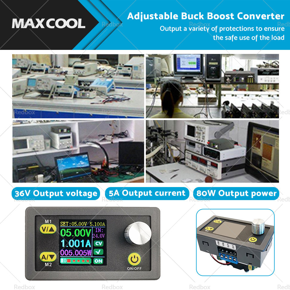 DC 36V 5A 80W Adjustable Regulated Power Supply Buck Boost Converter DC CNC AU-0