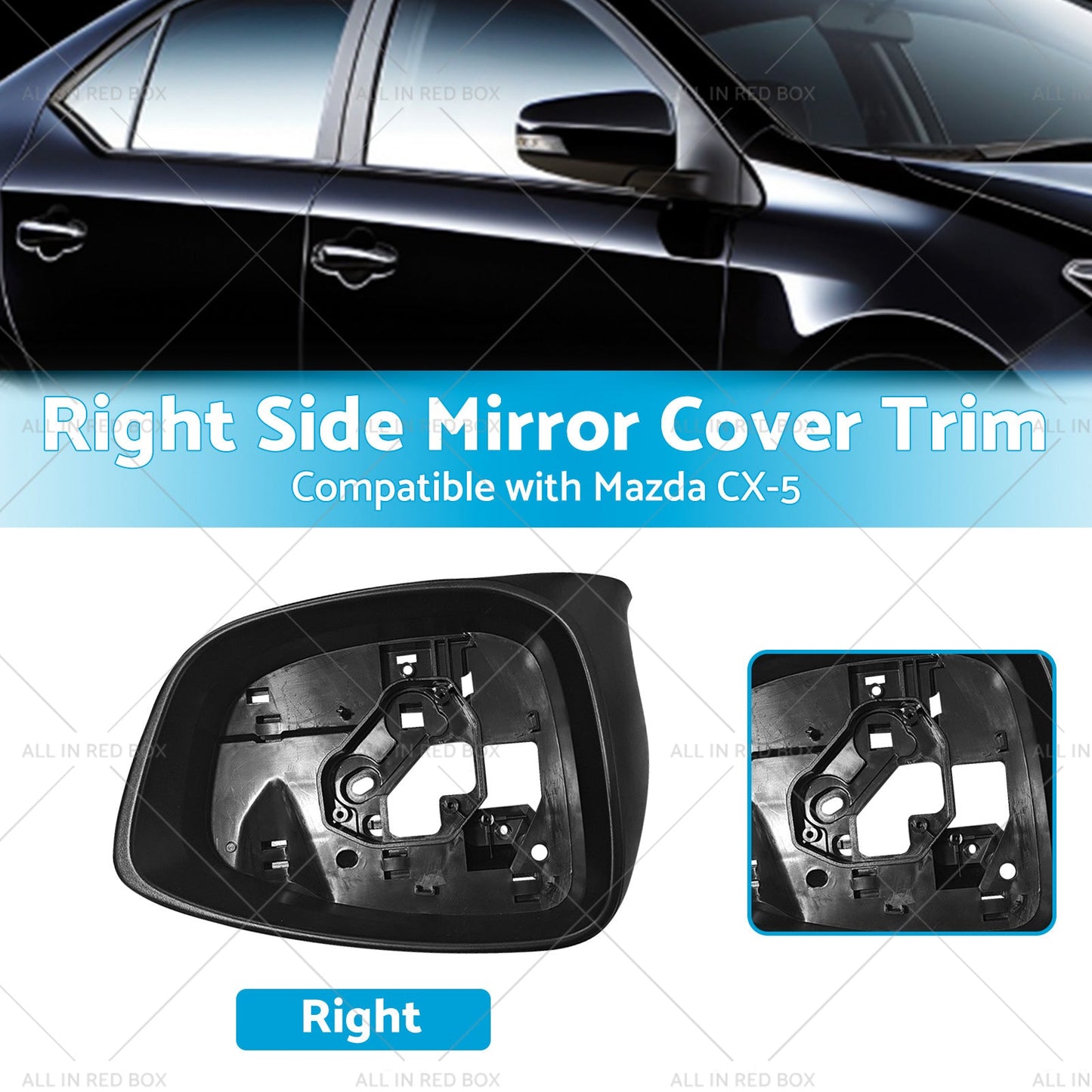 Right Side Mirror Cover Trim Frame Suitable for Mazda CX5 CX-5 KE 02 12-11 14 RH-2