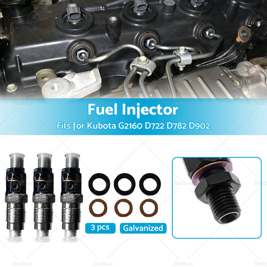 3PCS D722 D782 D902 Fuel Injectors For Kubota BX1860 BX1880 BX2360 16871-53000-1