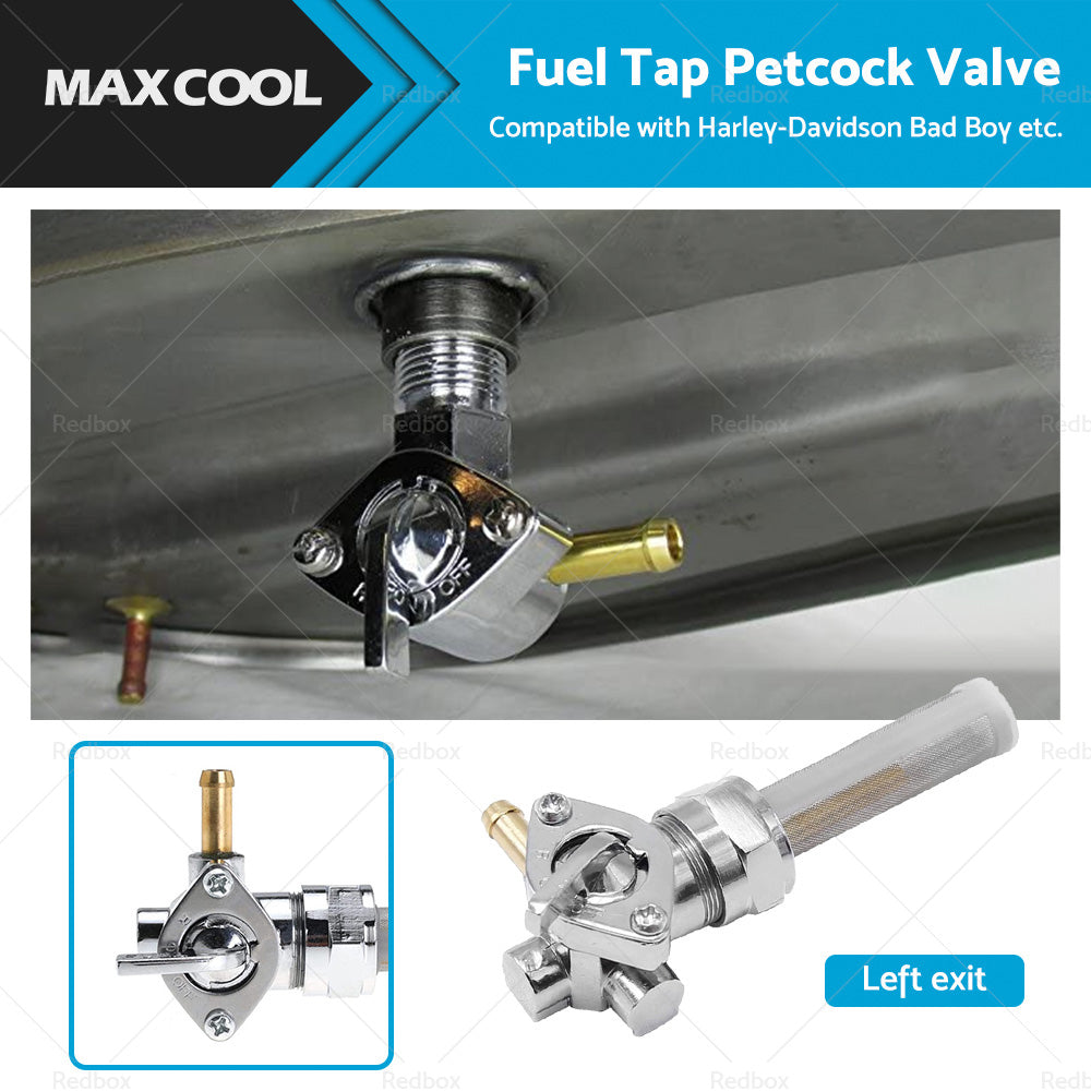 22mm Fuel Tap Petcock Valve Left Outlet Suitable For Bad Boy Blackline-0