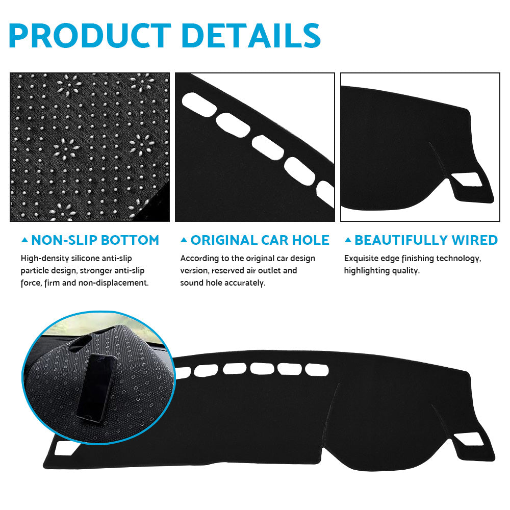 Non-Slip Dash Mat For Haval Jolion LUX Premium Without HUD 2021-2024 Black-2
