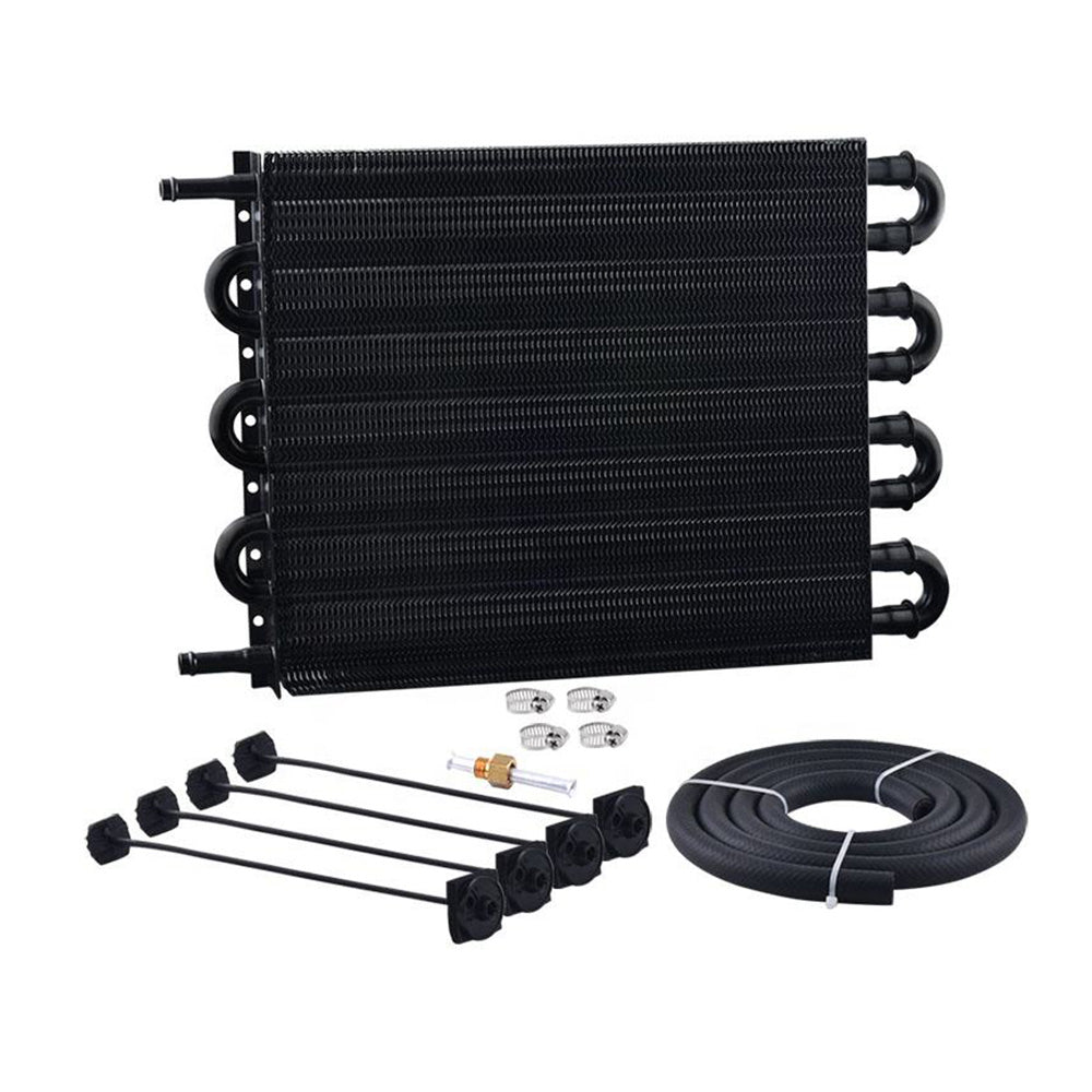 8 Row Remote Transmission Oil Cooler Radiator Converter Kit Suitable For Manual To Automatic Transmission Vehicles-0