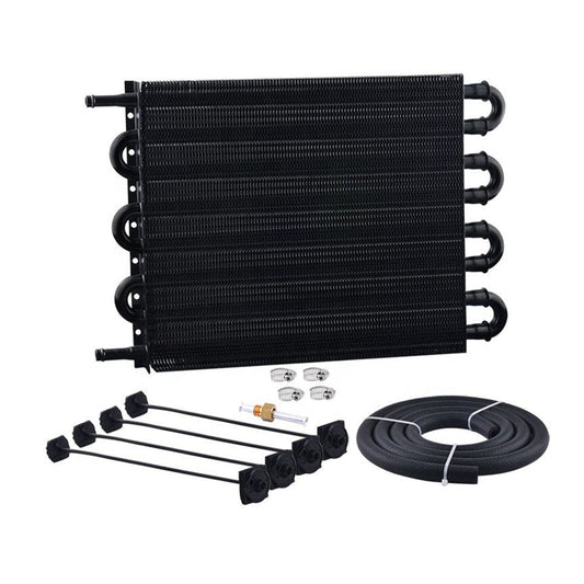 8 Row Remote Transmission Oil Cooler Radiator Converter Kit Suitable For Manual To Automatic Transmission Vehicles-0