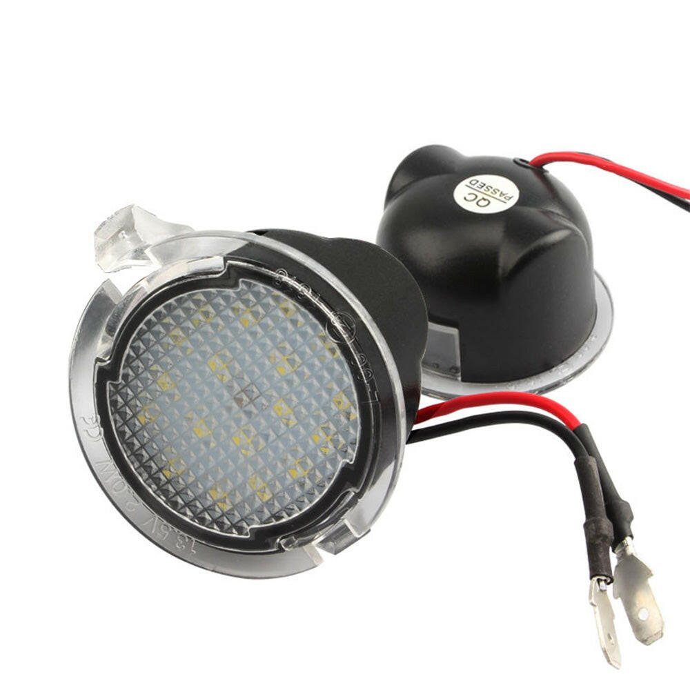 2X Under Mirror 6000K LED Light Puddle Lamps Suitable for Ford Ranger PX2 PX3-4