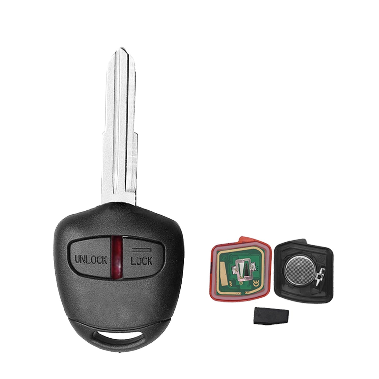 2 Buttons 433MHz Complete Remote Car Key Suitable For Mitsubishi Triton Pajero Outlander-4