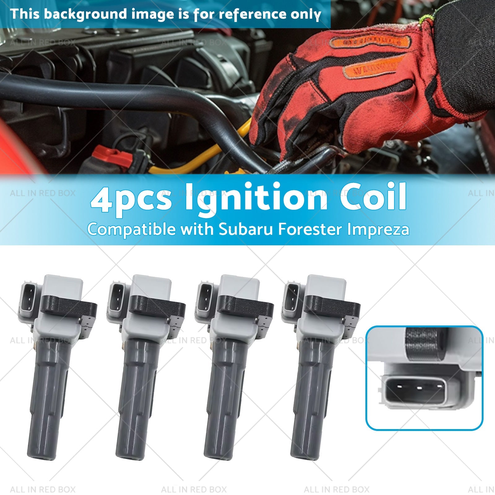 4x 22433-AA421 Ignition Coil Pack Suitable For Subaru Forester Impreza WRX EJ205-2