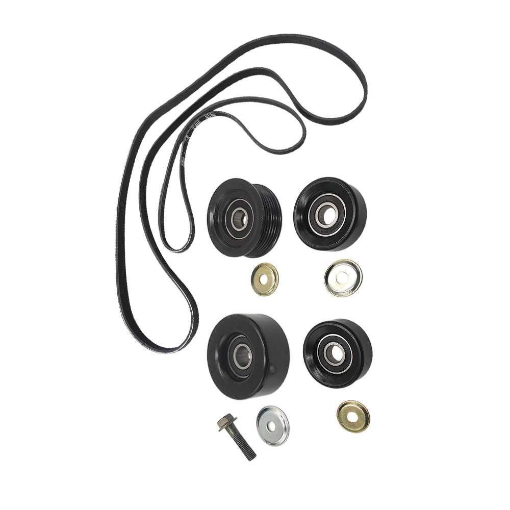 Belt Idler & Pulley Kit Suitable For Holden Commodore VT VX VU VY VZ V8 LS1 LS2 GEN3 5.7 6.0L-1