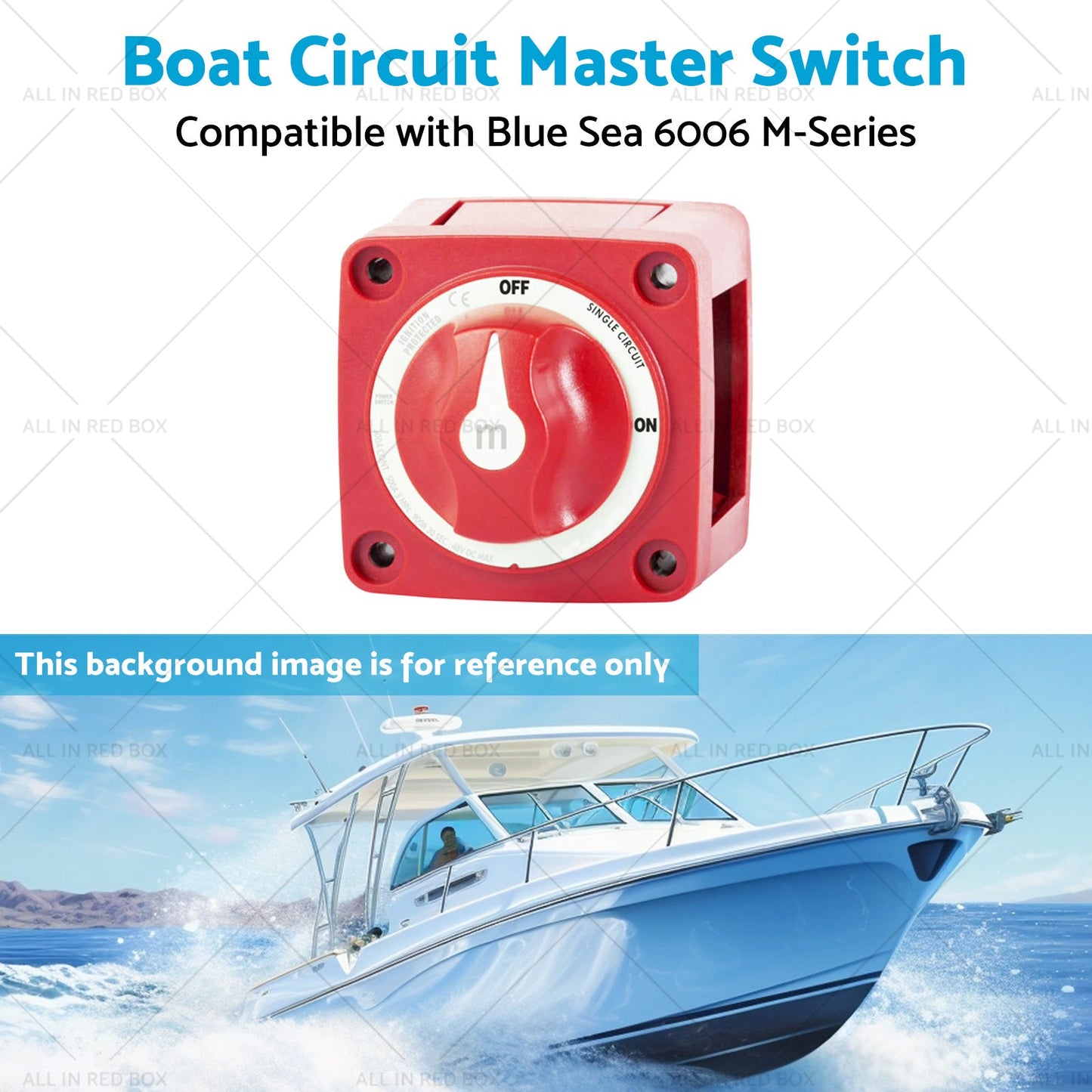 Boat Circuit Master Switch Suitable for Blue Sea 6006 M-Series Battery On Off-4