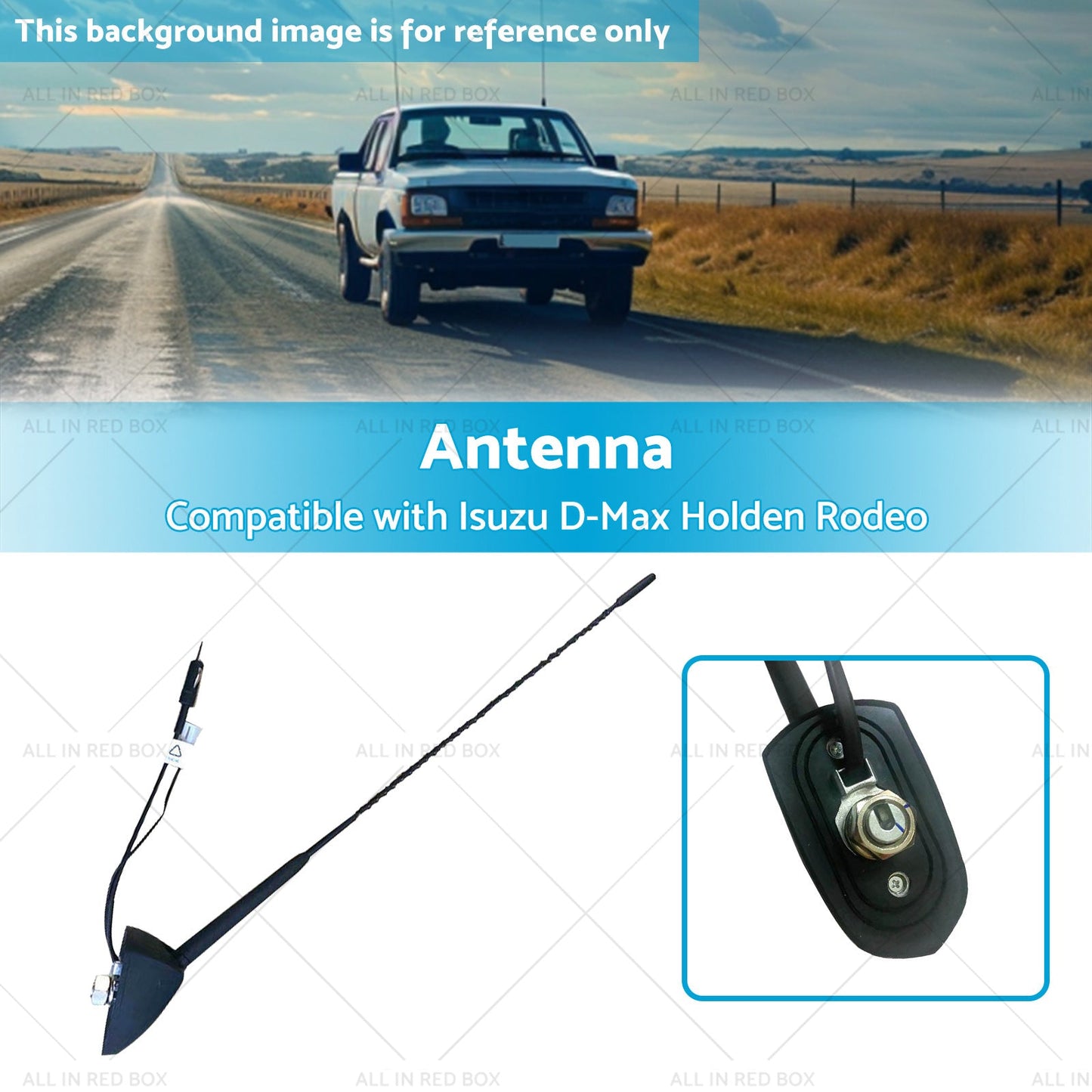 8-98053048-0 FM AM Radio Aerial Antenna Roof Suitable for Isuzu D-Max Dmax MUX-2
