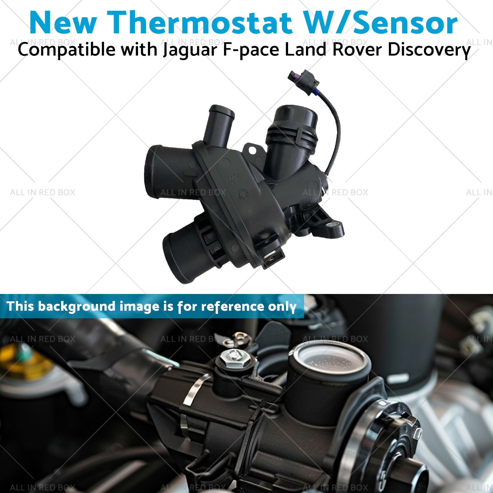 New Thermostat W or Sensor Suitable for Jaguar F-pace Land Rover Discovery 17-20-4